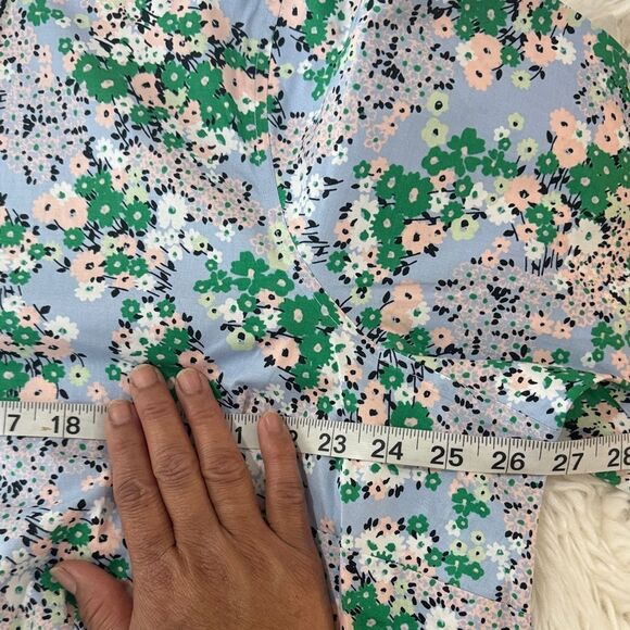 Talbots Blue Floral Button Down Shirt Size 20W NWT - Picture 6 of 12